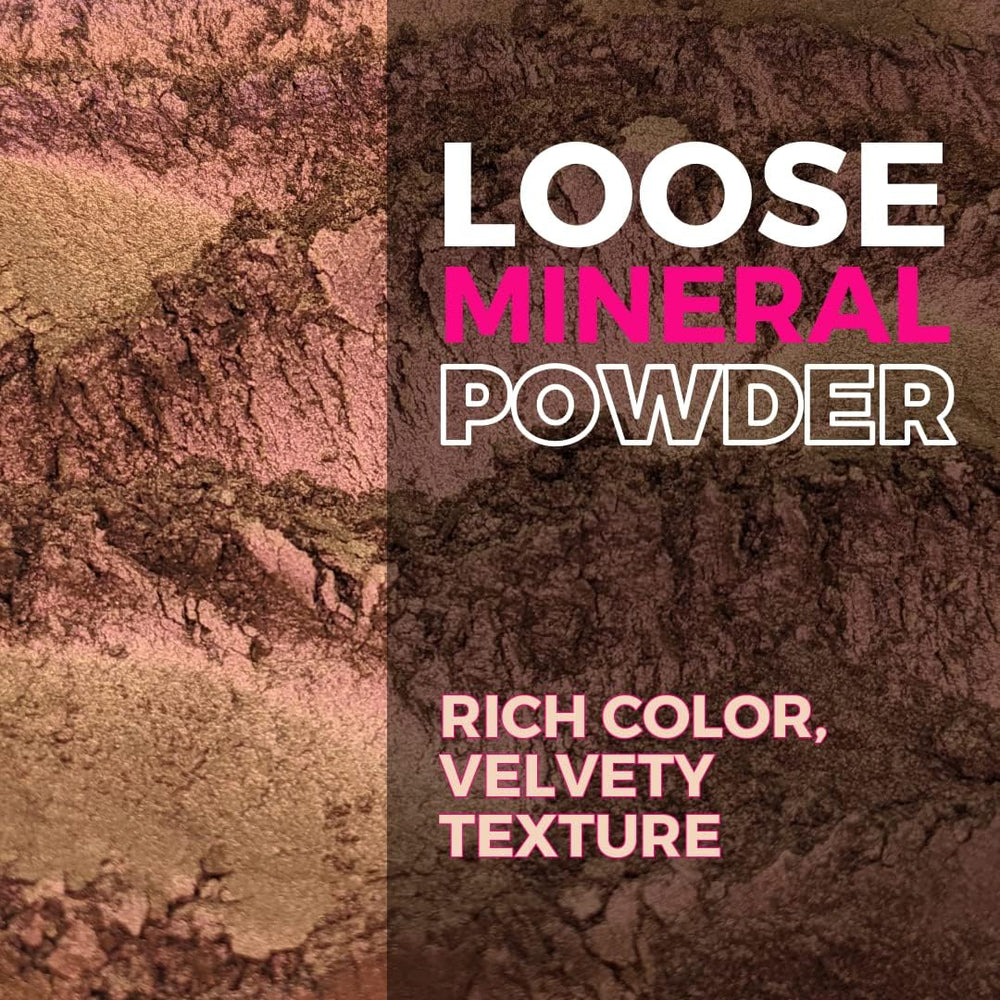 Concrete Minerals MultiChrome Cosmic powder jar emphasizes clean mineral formula