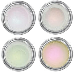 Concrete Minerals White MultiChrome eyeshadow pan showing color-shifting pigments for versatile looks