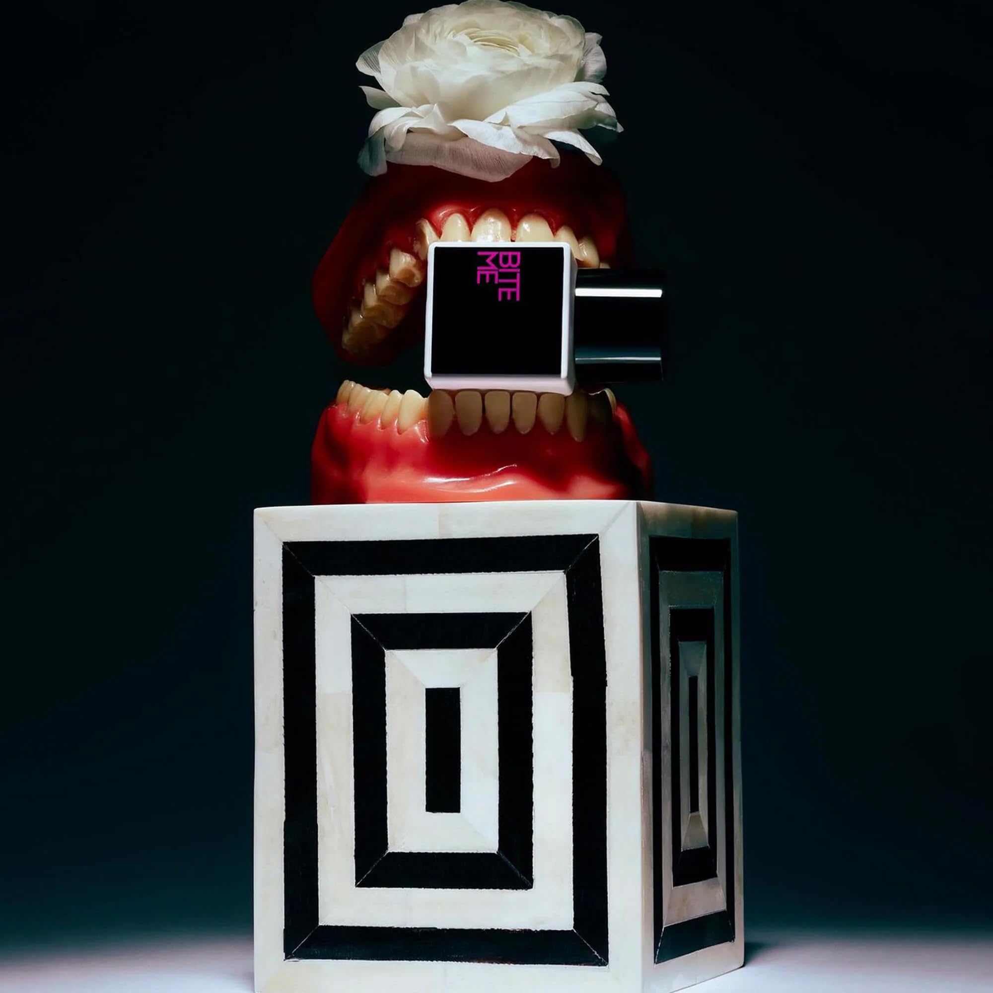 Confessions of a Rebel Bite Me EDP bottle in hand conveys confidence for on the go wear