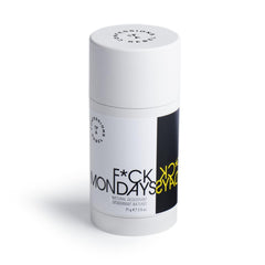 Confessions of a Rebel Fck Mondays deodorant packaging 2.5 oz, aluminum-free and refreshing.