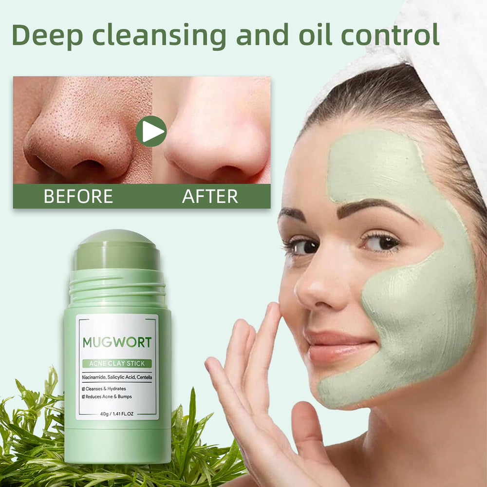 ConfidMiss green strawberry clay stick purifies pores and balances oil for refreshed skin.