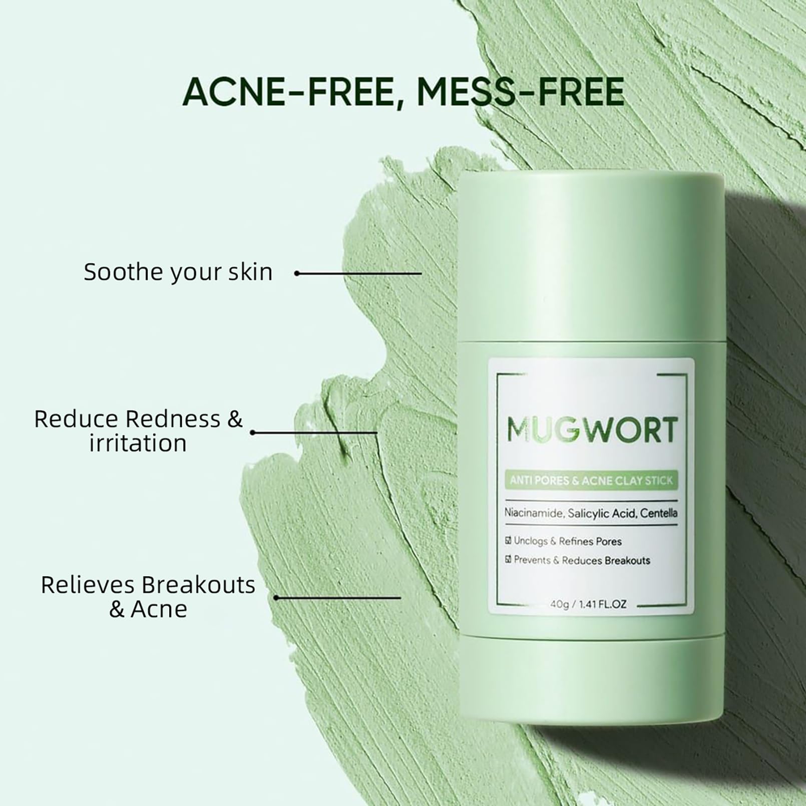 ConfidMiss green compact stick fits busy routines anywhere.