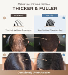 Close-up texture shows seamless blend with existing hair.