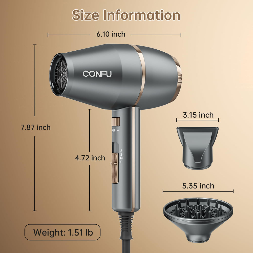 CONFU dryer with overheating protection for safe use