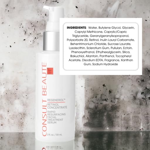 Consult Beaute Regenerol serum on neck demonstrating extended resurfacing potential.