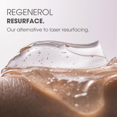 Consult Beaute Regenerol serum texture close-up shows silky formula for even skin tone.