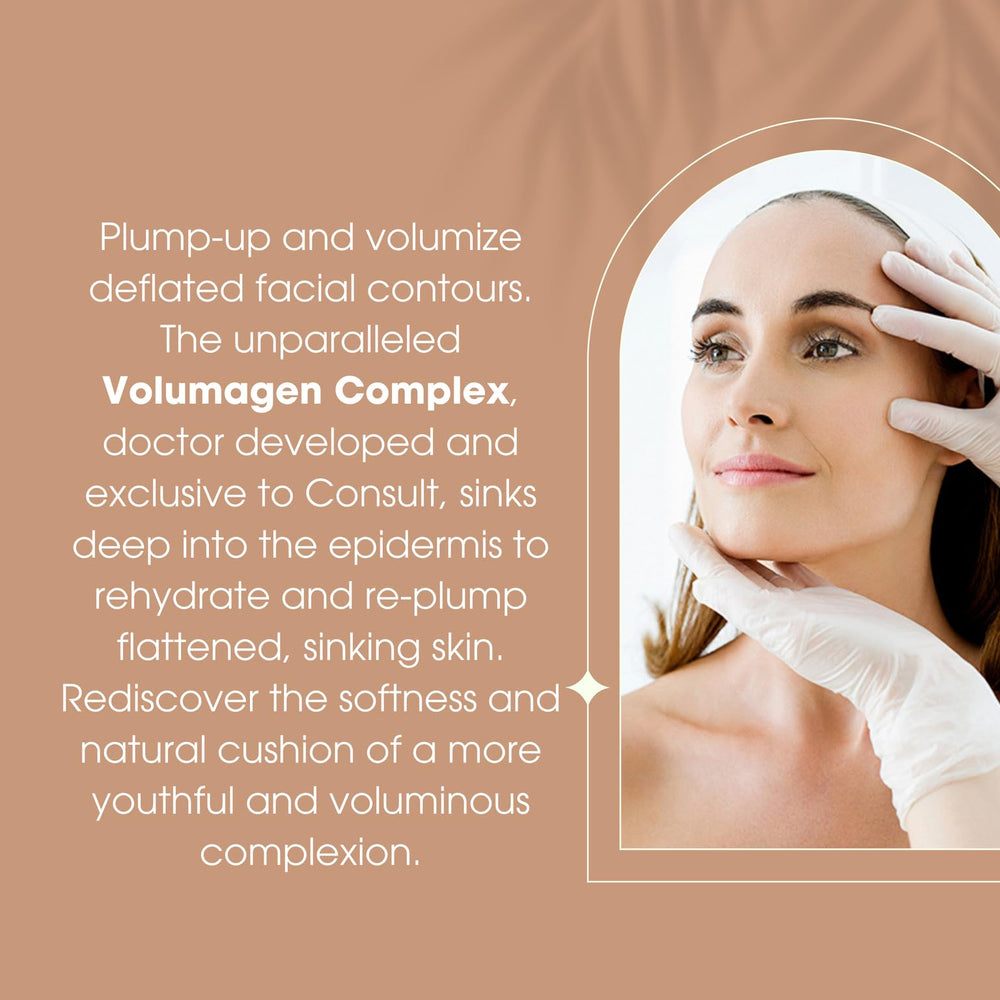 Volumagen jar with label highlighting anti-aging benefits