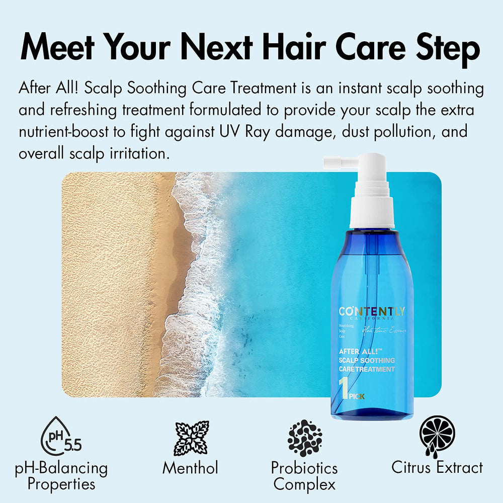 Contently After All! probiotics and plant ingredients support gentle scalp care
