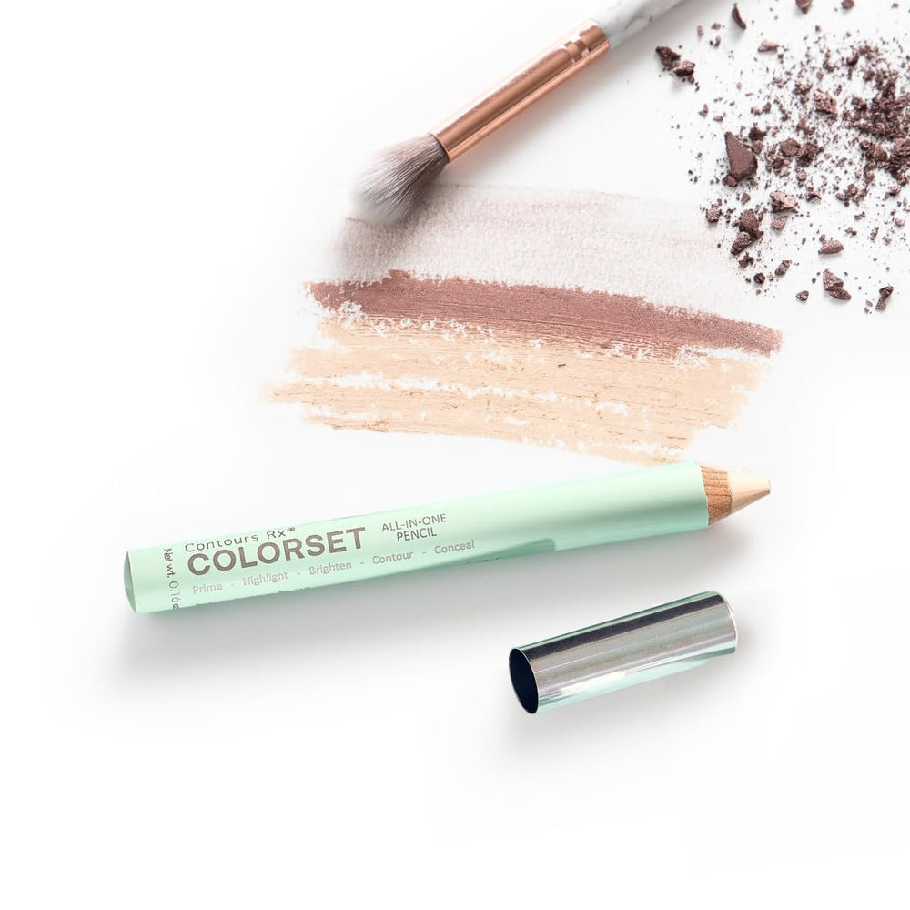 Contours Rx COLORSET multi-use primer enhances pigment payoff and wear time.
