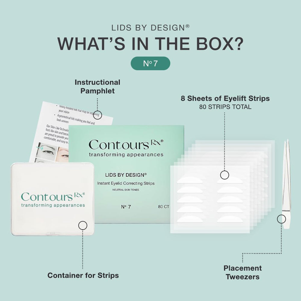 Contours Rx Lids by Design N°5 sizes 4mm to 7mm for customizable lift