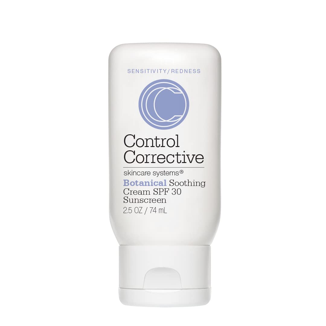 CONTROL CORRECTIVE Botanical Soothing Cream SPF 30 jar hydrates sensitive skin