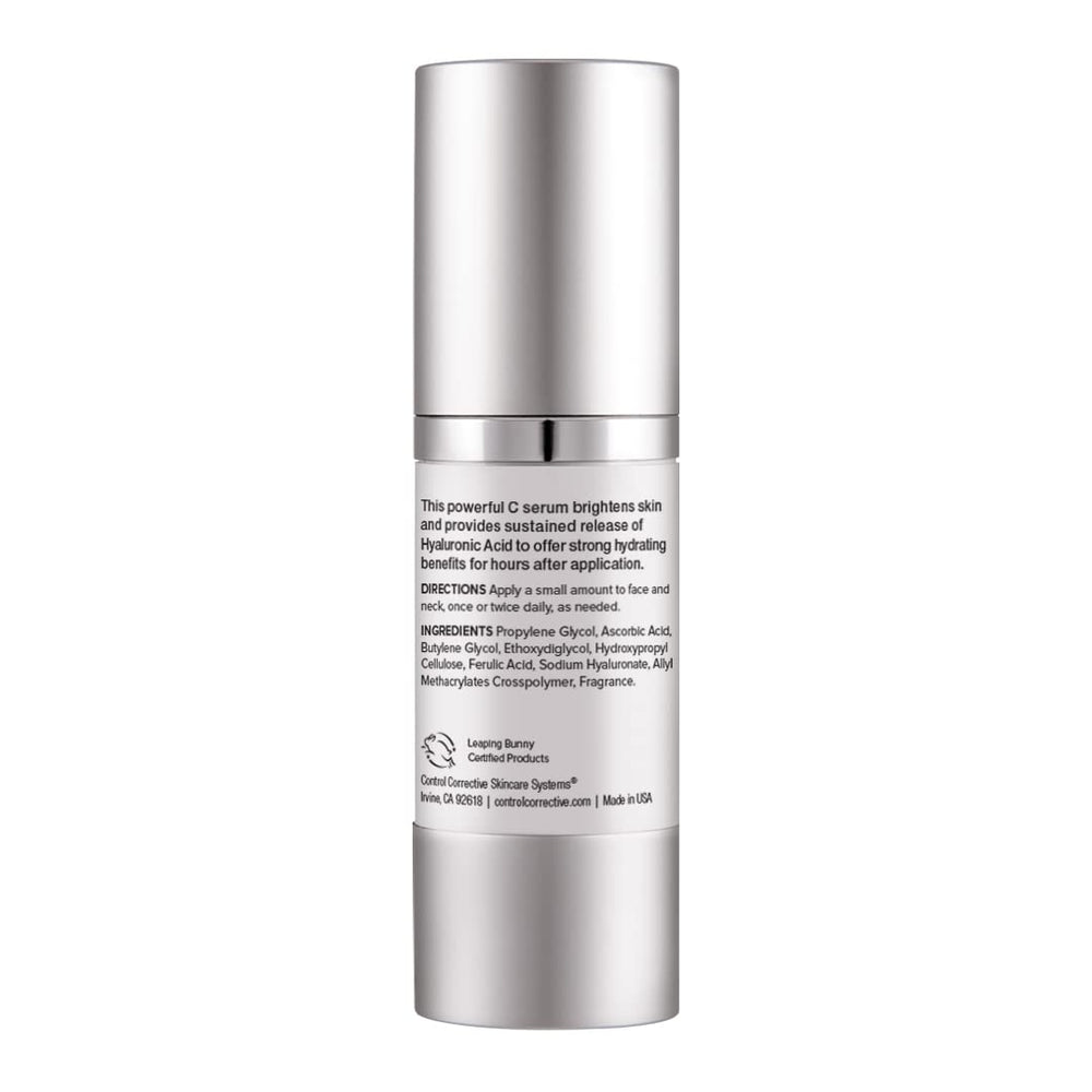 Close-up of the serum pump action highlighting convenient delivery.