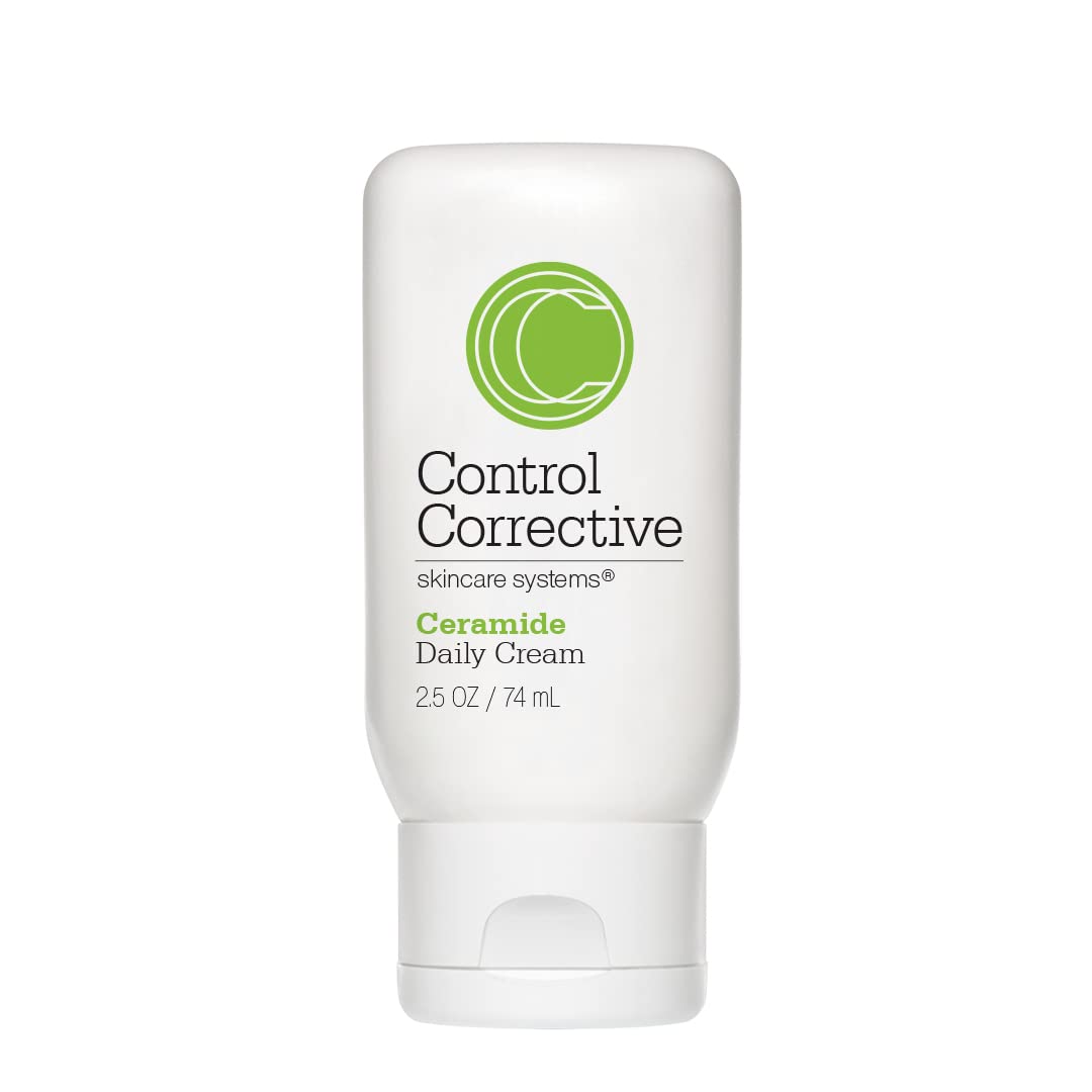 CONTROL CORRECTIVE Ceramide Daily Cream bottle close-up showing silky hydration