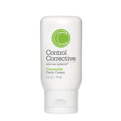 CONTROL CORRECTIVE Ceramide Daily Cream bottle close-up showing silky hydration