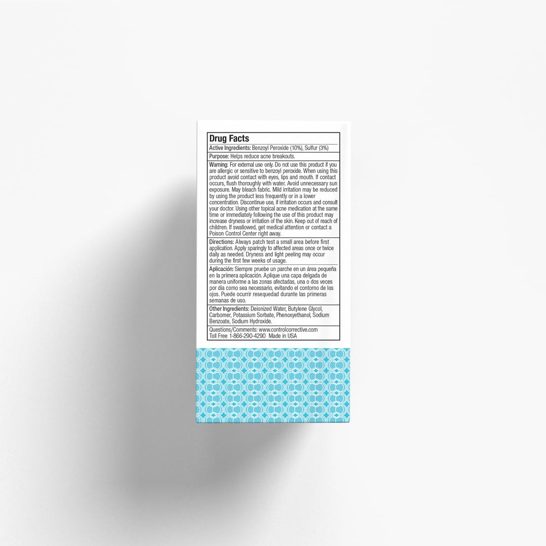 Control Corrective Clear Med use on problem-prone areas for concentrated care