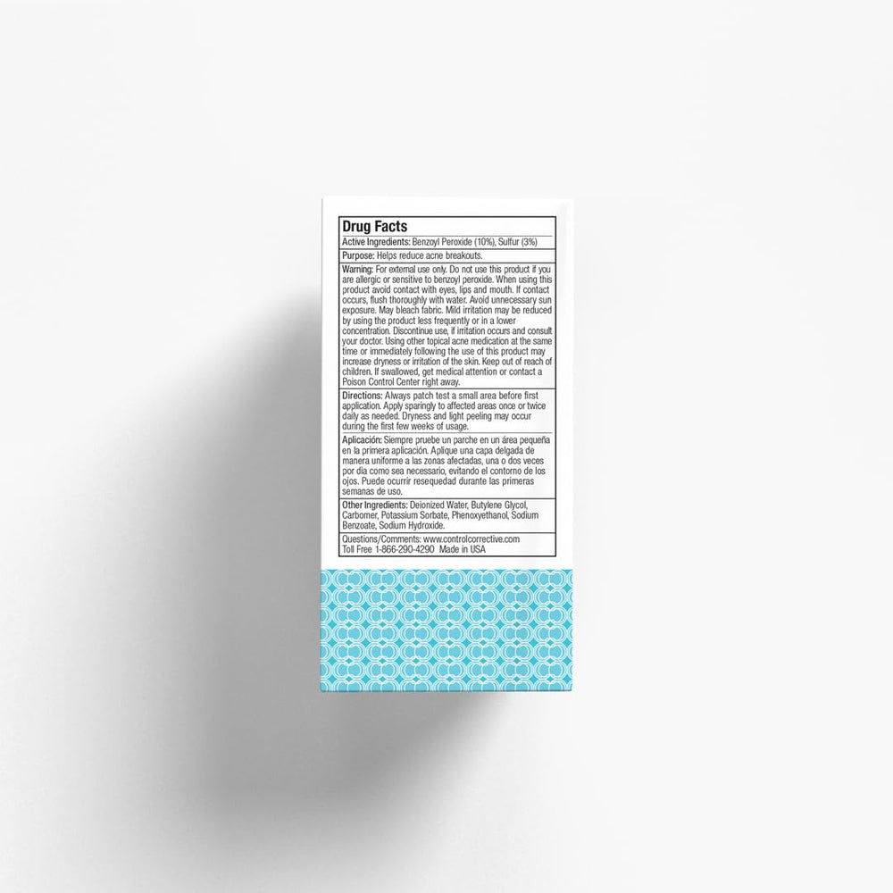 Control Corrective Clear Med use on problem-prone areas for concentrated care