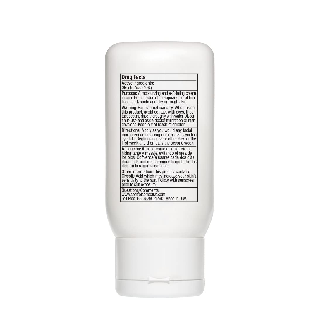 CONTROL CORRECTIVE Gly Lotion being applied to skin for smooth texture.