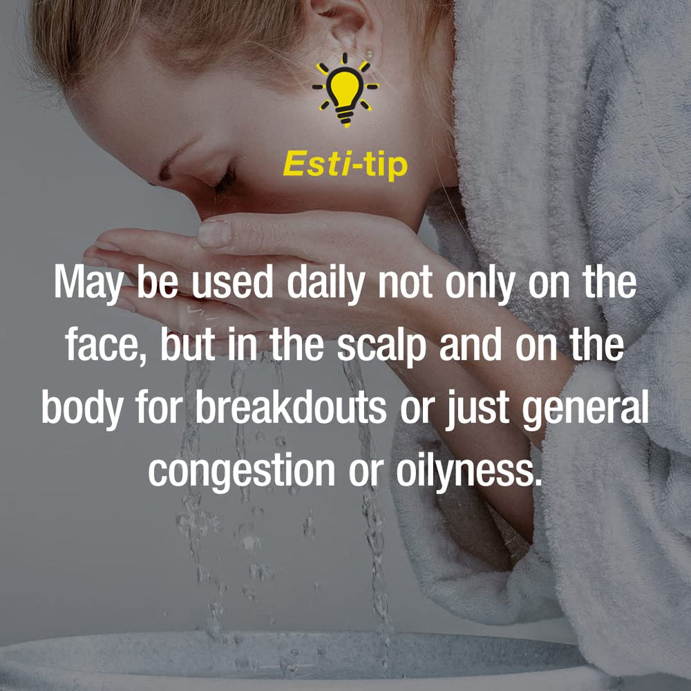 CONTROL CORRECTIVE Salicylic Wash arm-use shot suggests body cleansing.