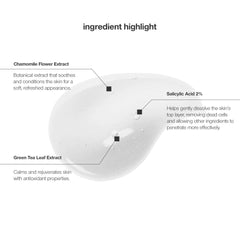 CONTROL CORRECTIVE Salicylic Wash foam texture close-up shows non-drying formula.