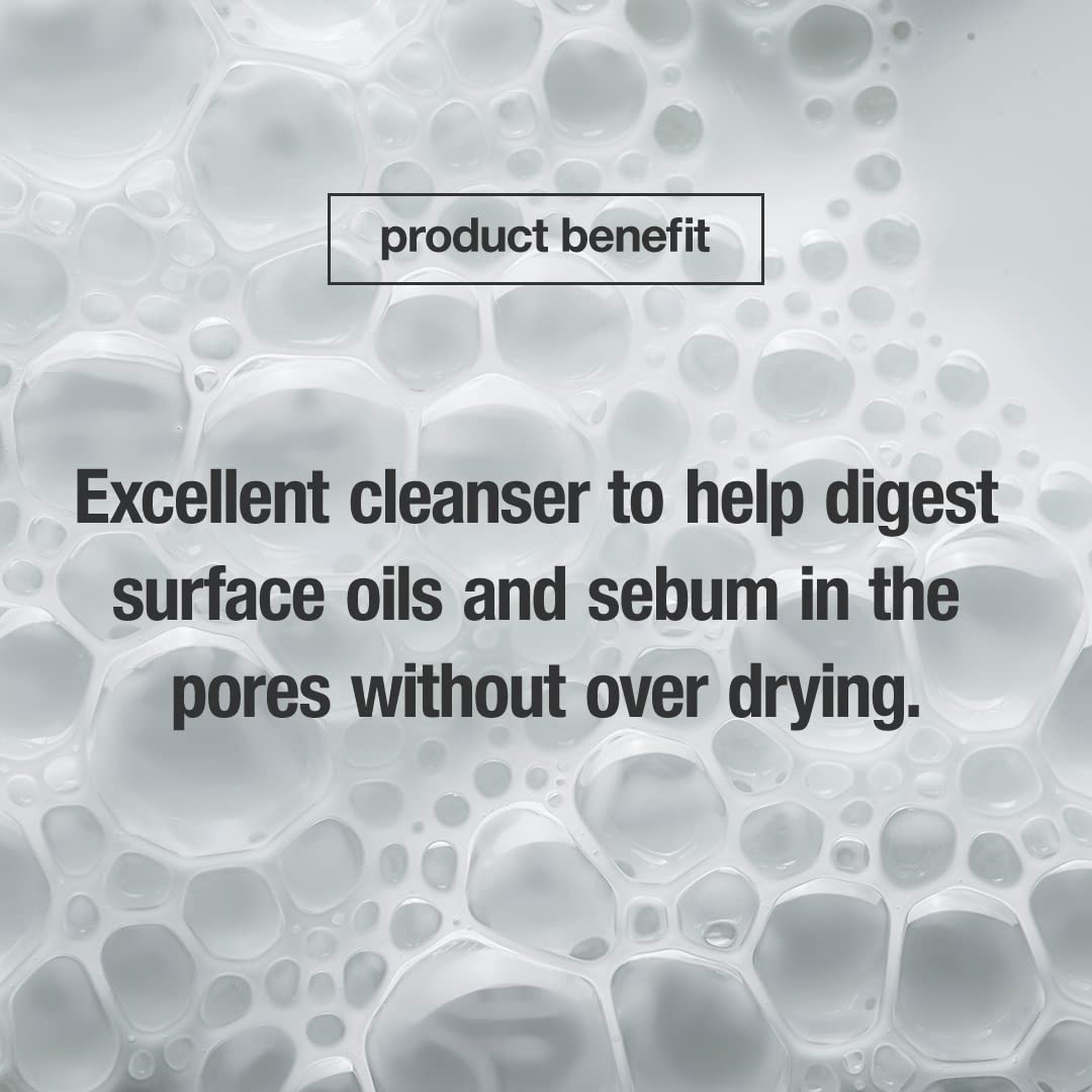 CONTROL CORRECTIVE Salicylic Wash dispensing spout demonstrates pore-clearing action.