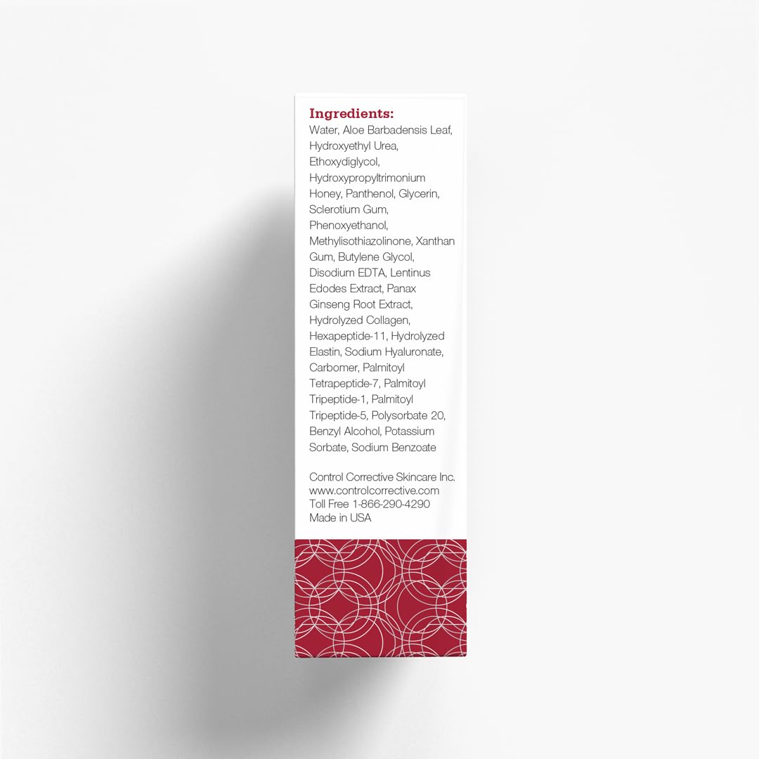 Control Corrective Serum packaging design signals premium skincare
