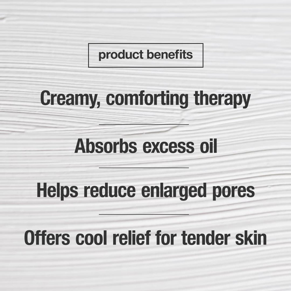 CONTROL CORRECTIVE Sulfur Calming Mask applied on skin shows oil control benefits