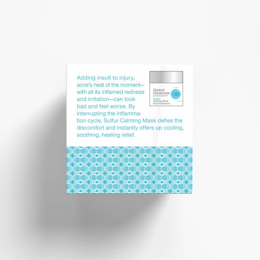 CONTROL CORRECTIVE Sulfur Calming Mask packaging highlights paraben-free formula