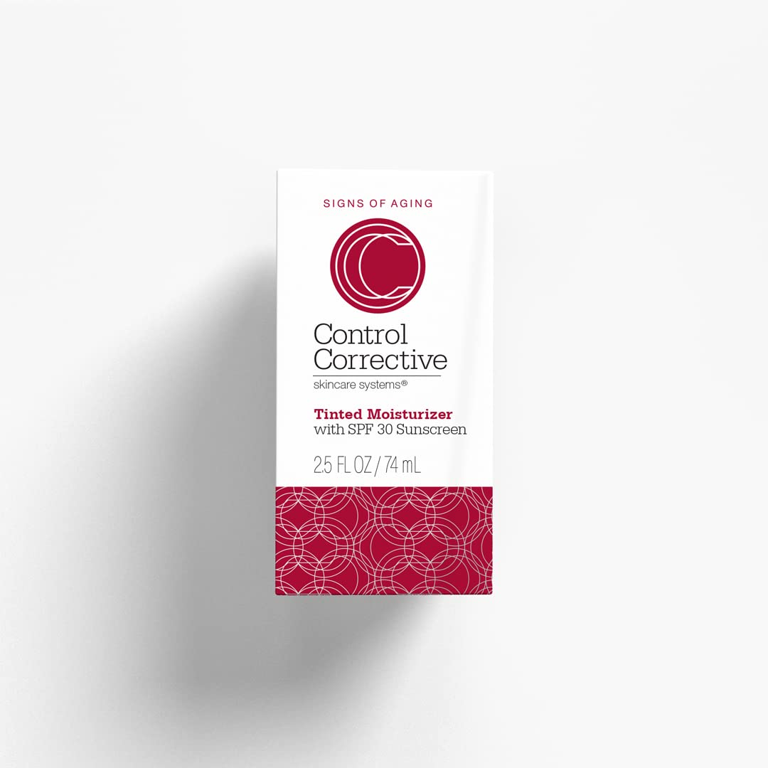 CONTROL CORRECTIVE natural ingredients closeup highlights aloe and vitamin C benefits.