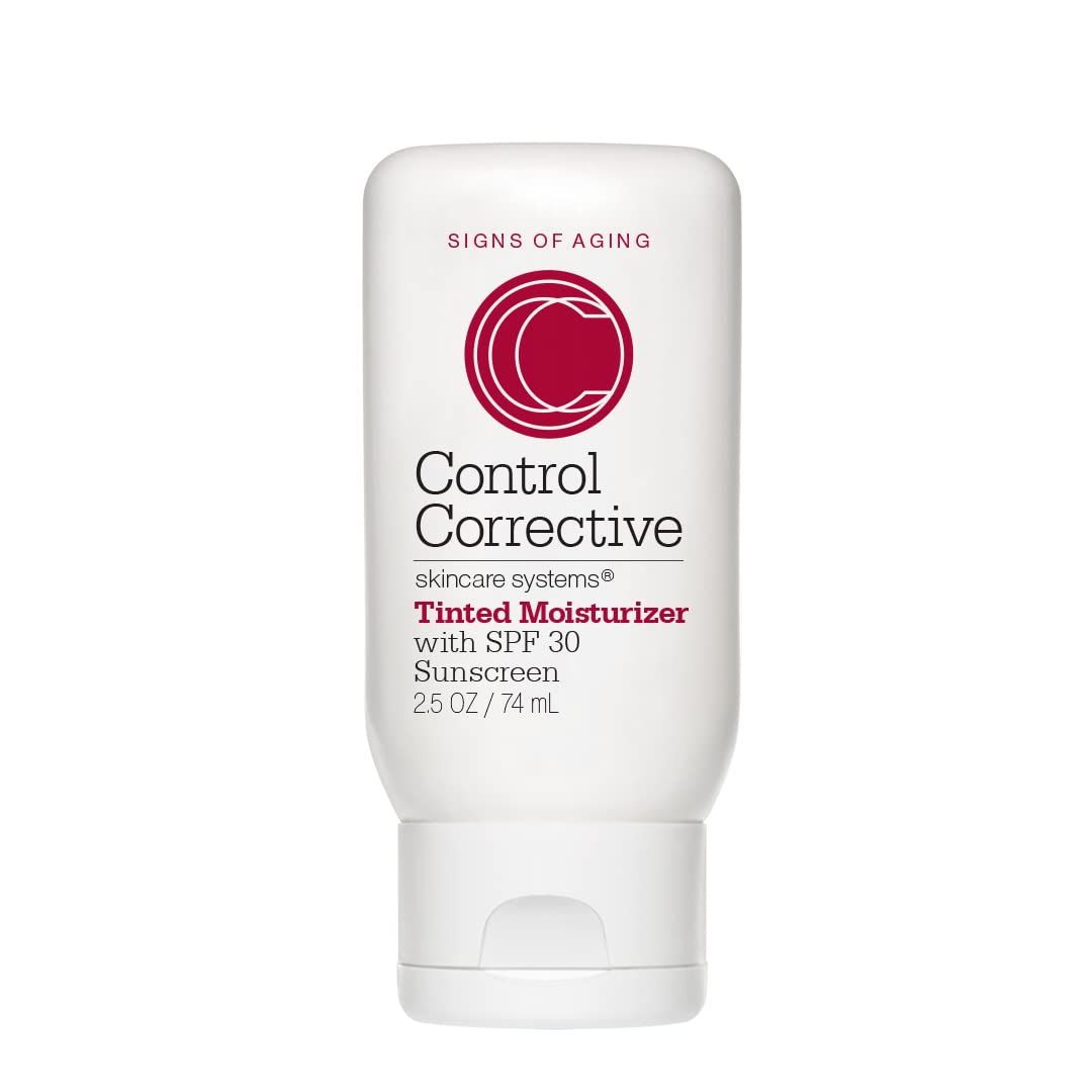 CONTROL CORRECTIVE tinted moisturizer SPF 30 bottle delivers lightweight hydration and sheer coverage.