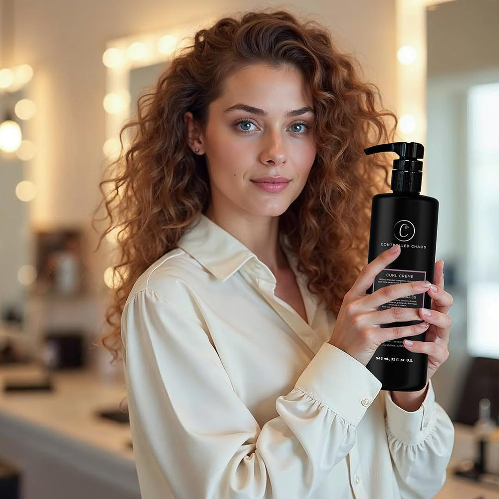 Controlled Chaos ingredients label highlighting vegan sulfate-free formula