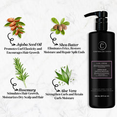 Controlled Chaos low-foaming cleanser texture on hair