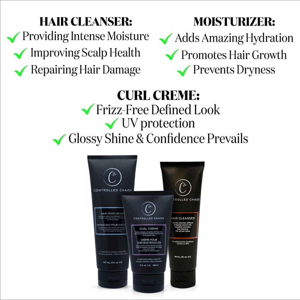Controlled Chaos Scalp Cleanser gently exfoliates for balanced scalp