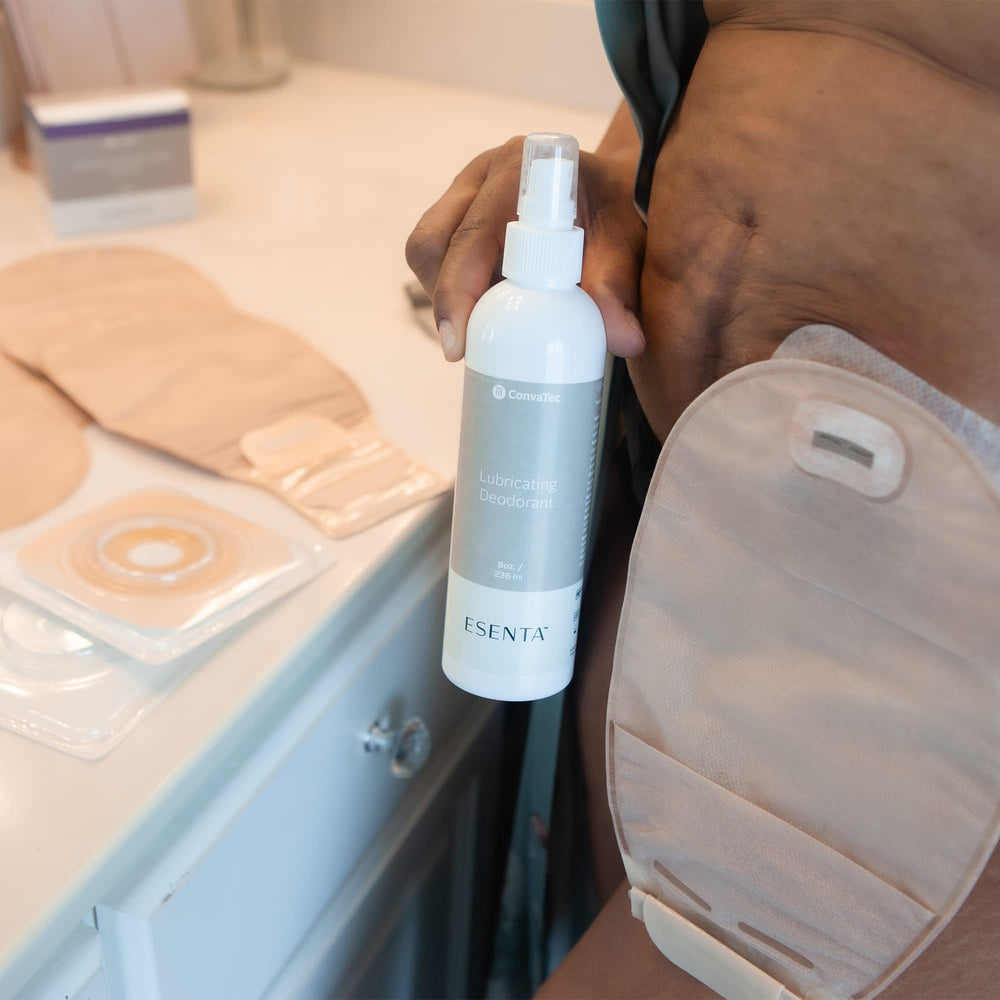 ConvaTec ESENTA pouch lubrication supports easier emptying of the bag.