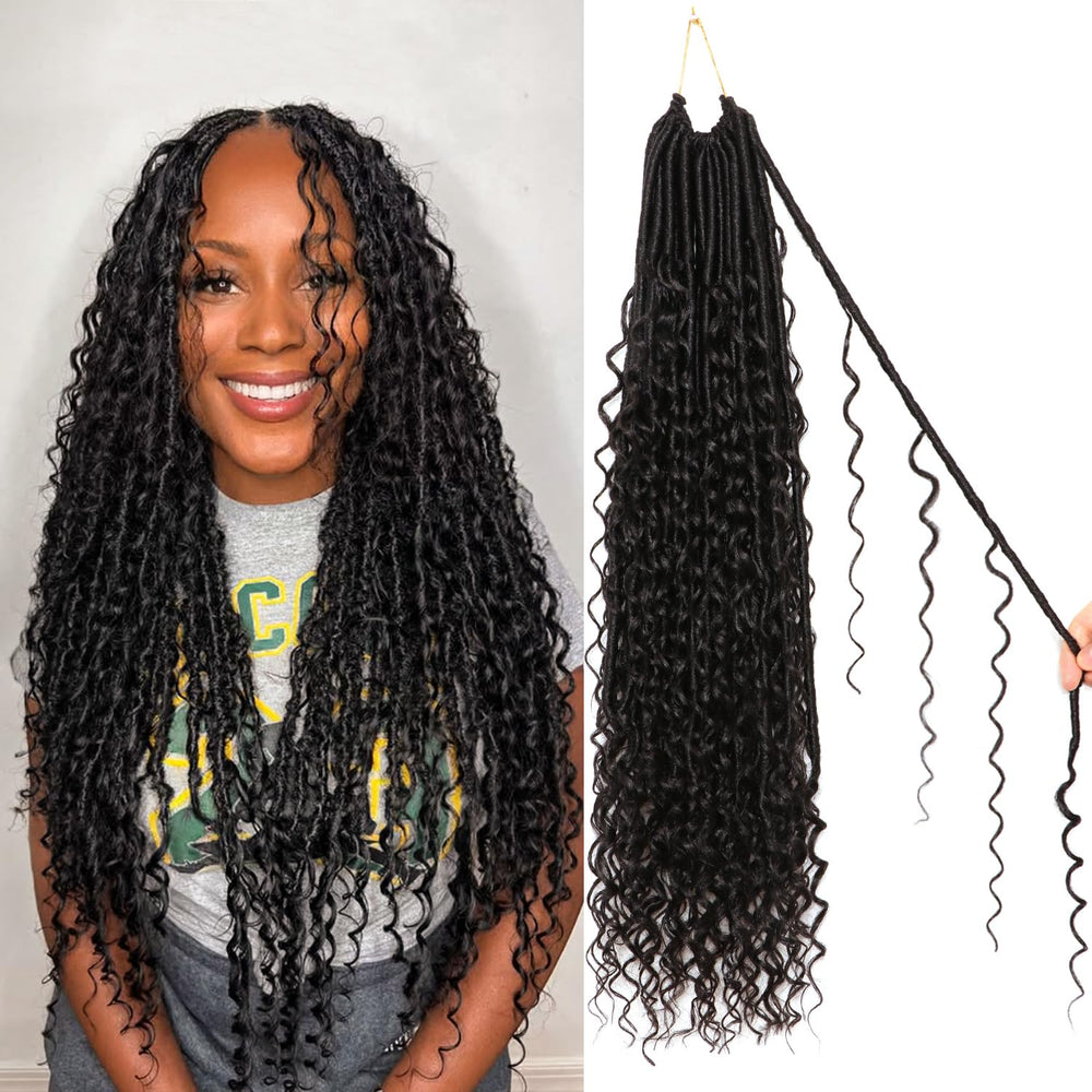 CooCooJoo Goddess Locs 24-inch full-head style for natural volume and easy wear