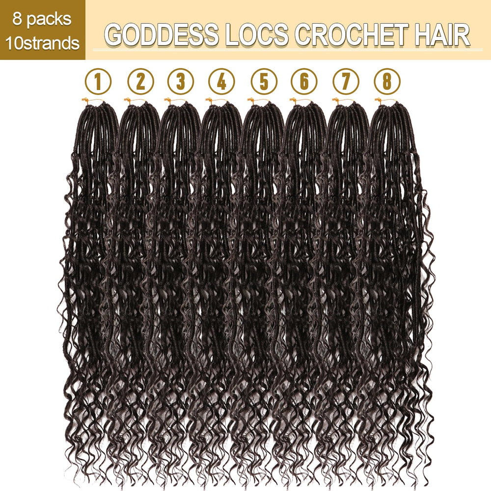 CooCooJoo Goddess Locs 24-inch lightweight design for all-day comfort