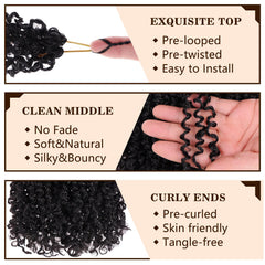 COOKOO lightweight synthetic fiber offers comfortable wear with minimal tangling.