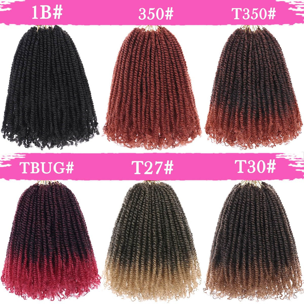 COOKOO micro twist crochet hair on model offers natural, fashionable look.
