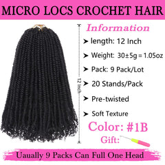 COOKOO pre-looped micro twist ends image shows natural curl definition and quick prep.