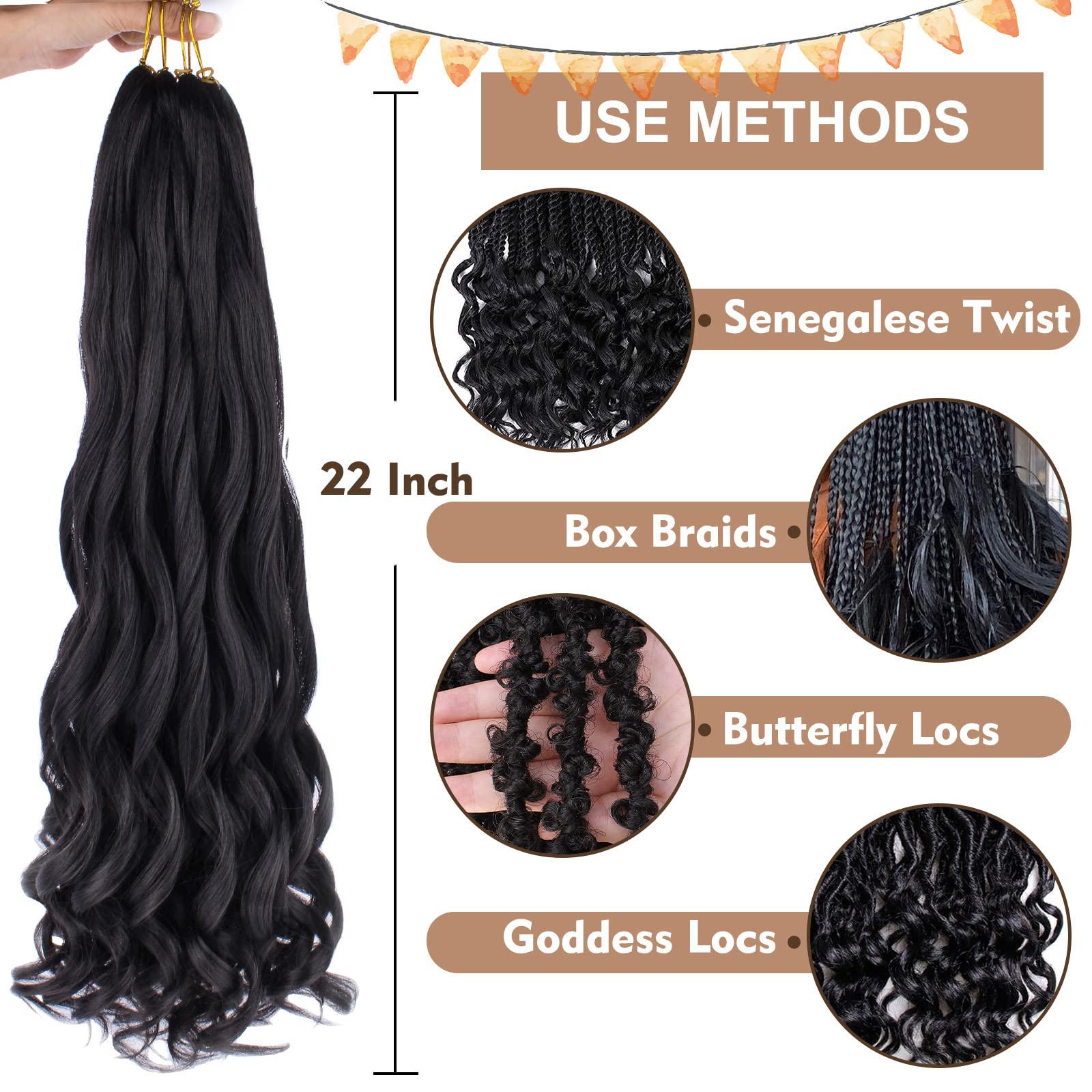 COOKOO soft synthetic fibers feel comfortable during wear and styling.