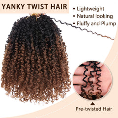 COOKOO Ends feature curly tips for bohemian style.