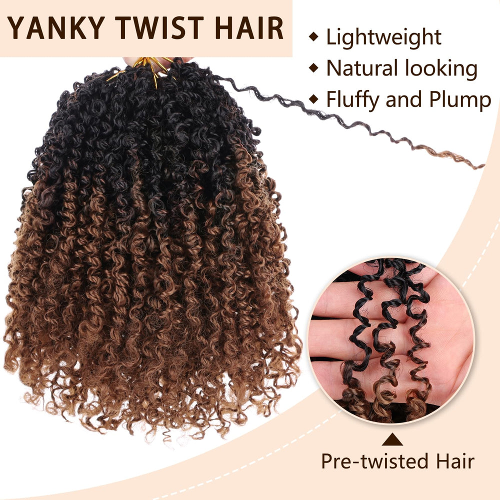 Cookoo zero shedding Yanky twists close-up demonstrates tangle-free wear.