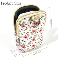 COOKOOKY mini sanitizer pouch zipper detail, durable and easy to access.