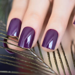 CoolNail 24pcs dark violet nail tips for versatile DIY sets.