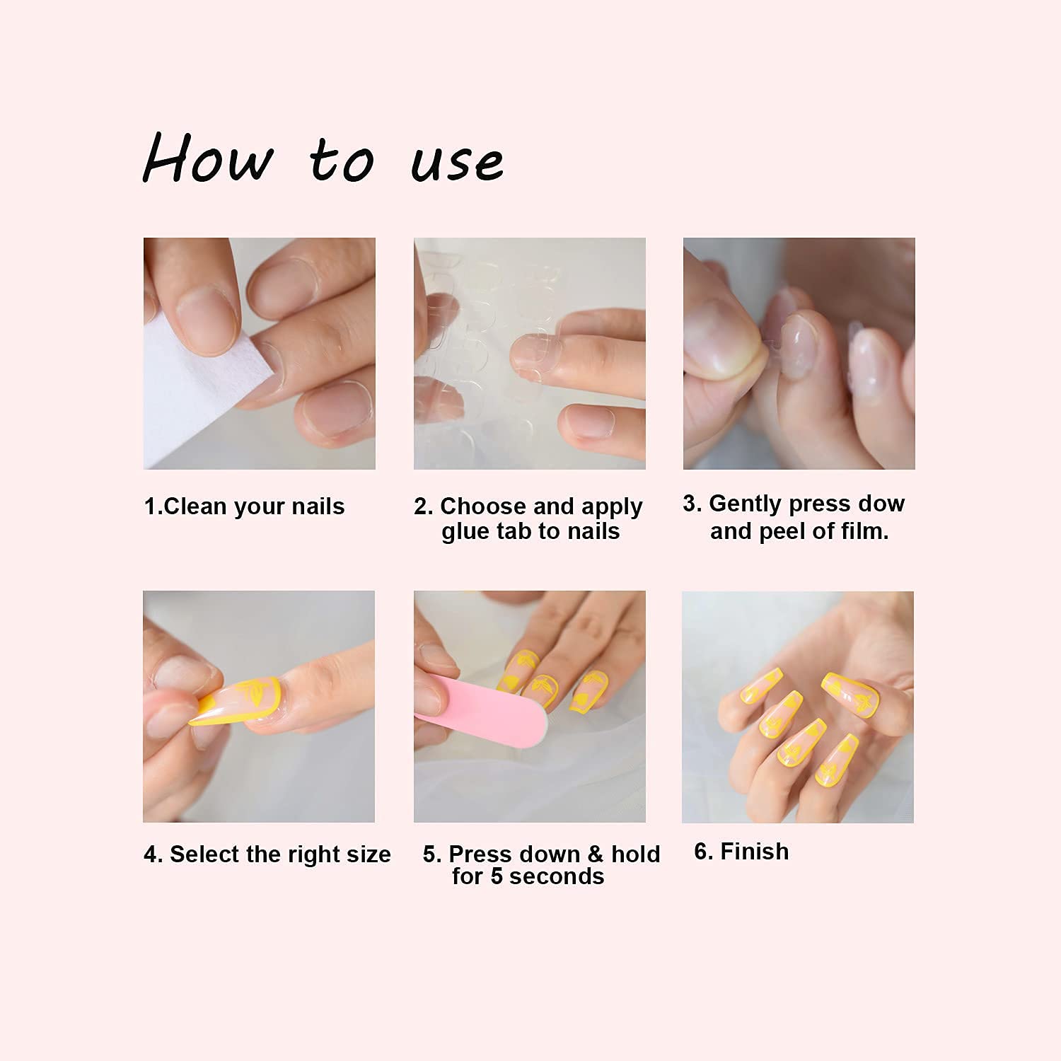CoolNail premium dark violet nail tips for salon-like decoration.