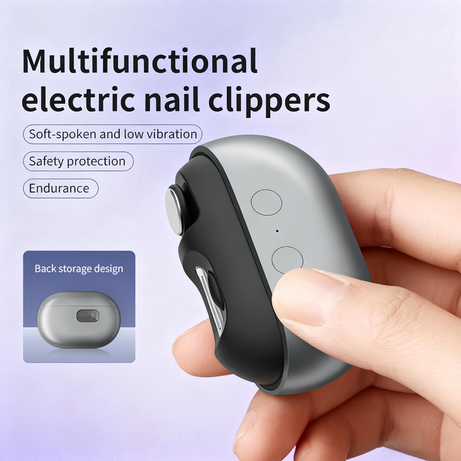 Coolord Easy Clip Nail Clippers built-in collector keeps debris tidy