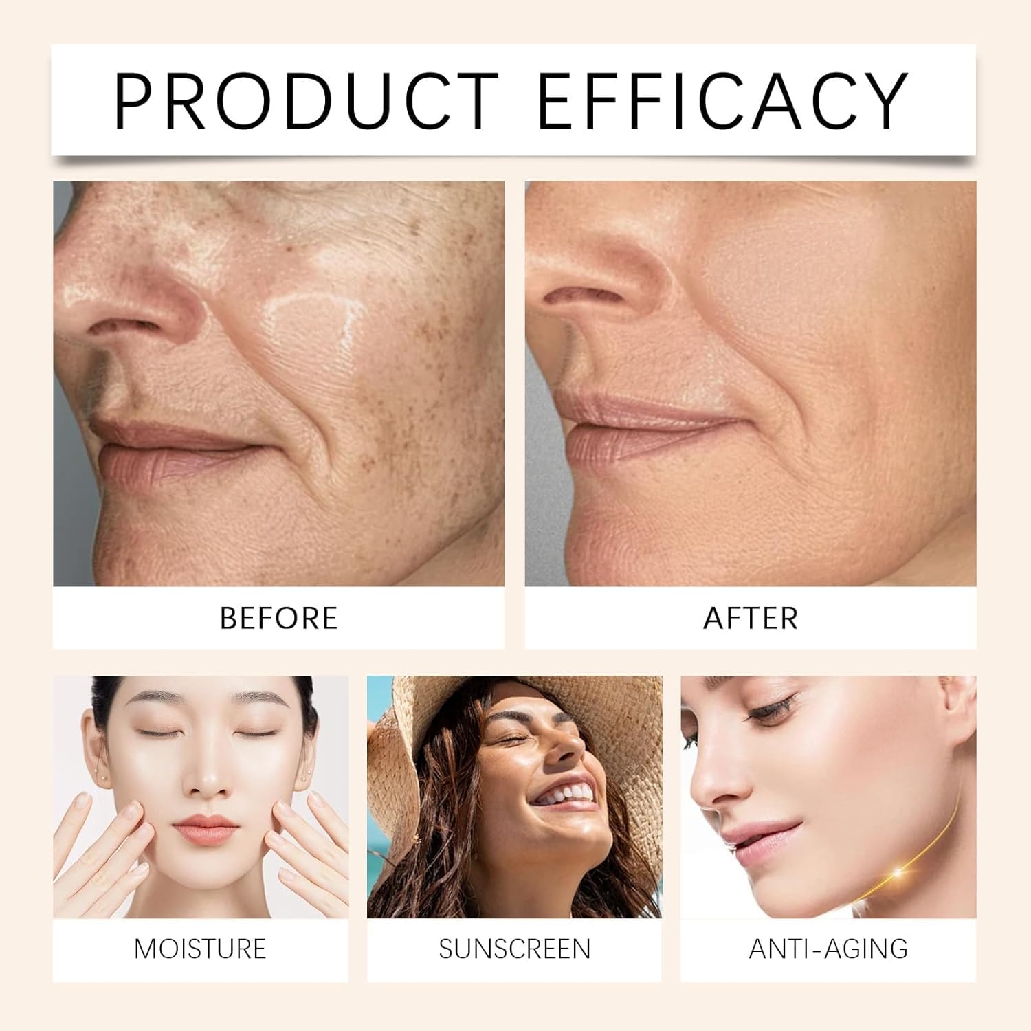 Coolord medium-spectrum coverage blended on skin for a natural finish.