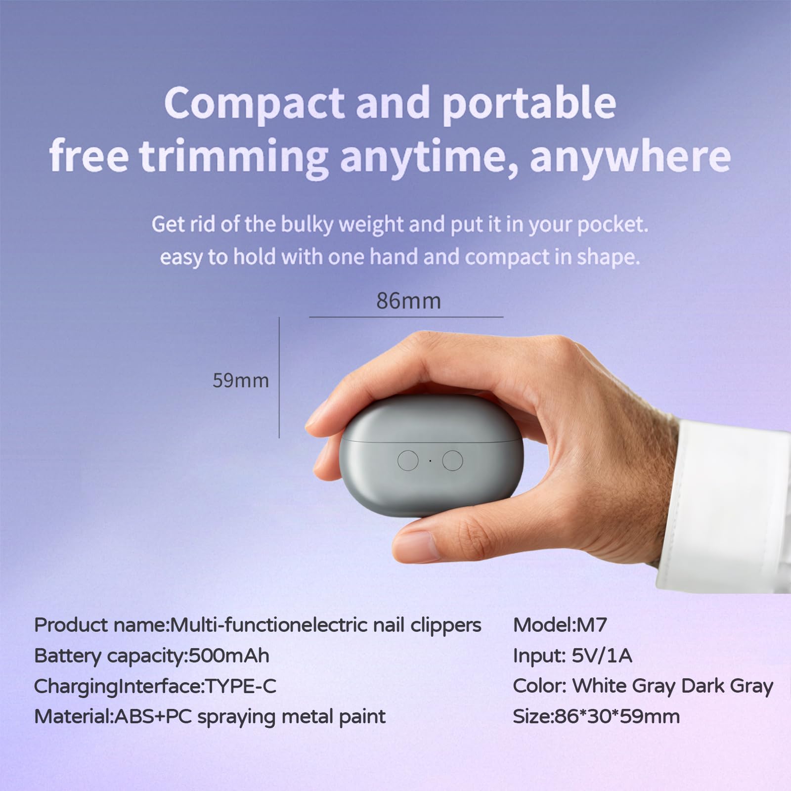 Coolord Easy Clip Nail Clippers two gears for adjustable trimming