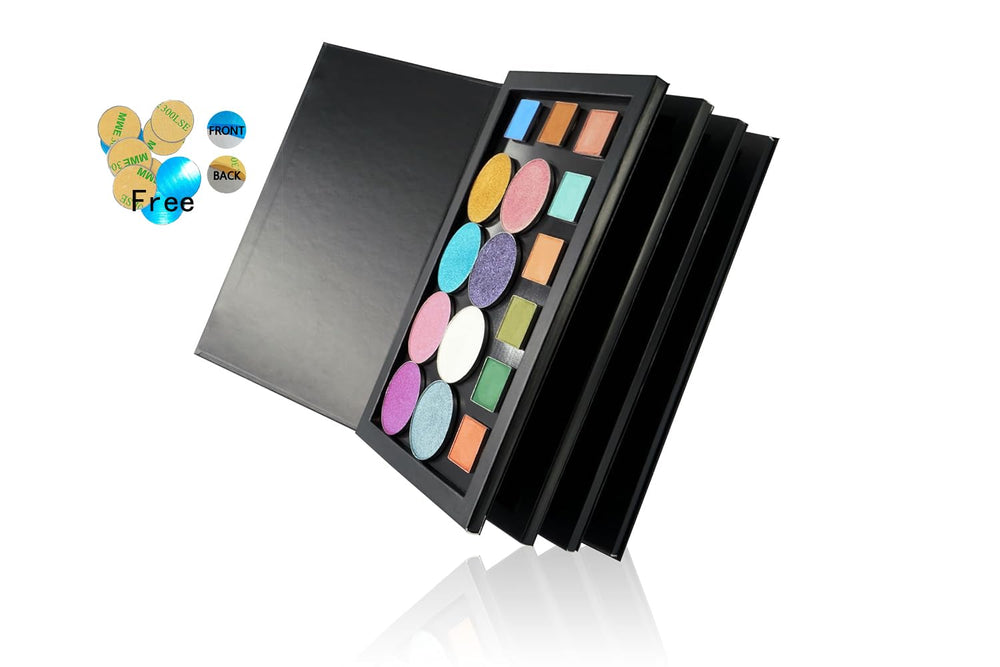 Coosei four-layer palette inner view showing organized magnetic separators.