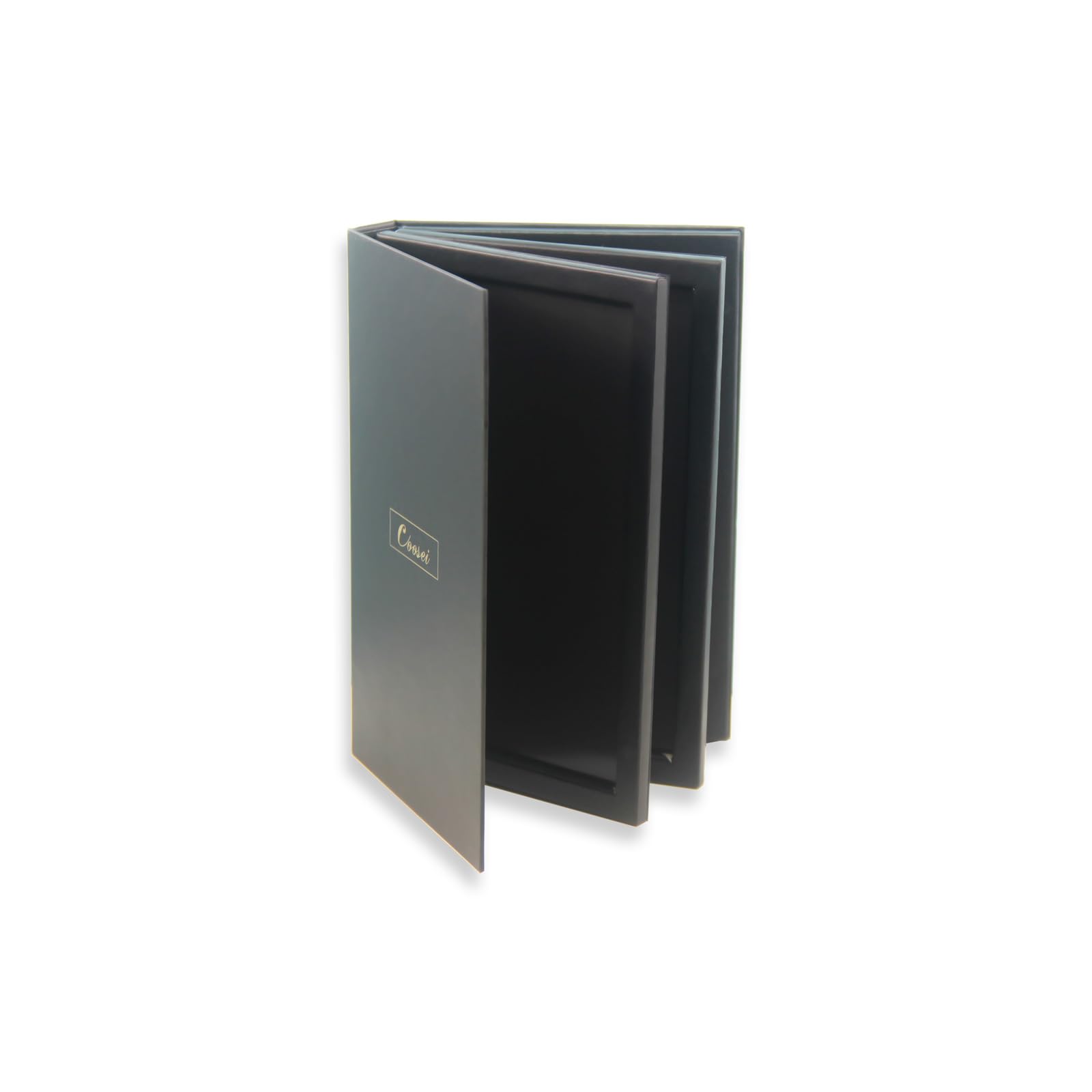 Coosei magnetic pads close-up demonstrating secure storage of eyeshadow and lipstick.
