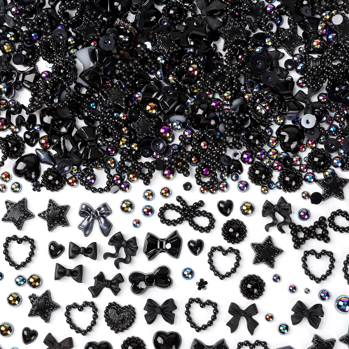 COOSLIM 3D nail charms in multiple shapes for stylish nail art.